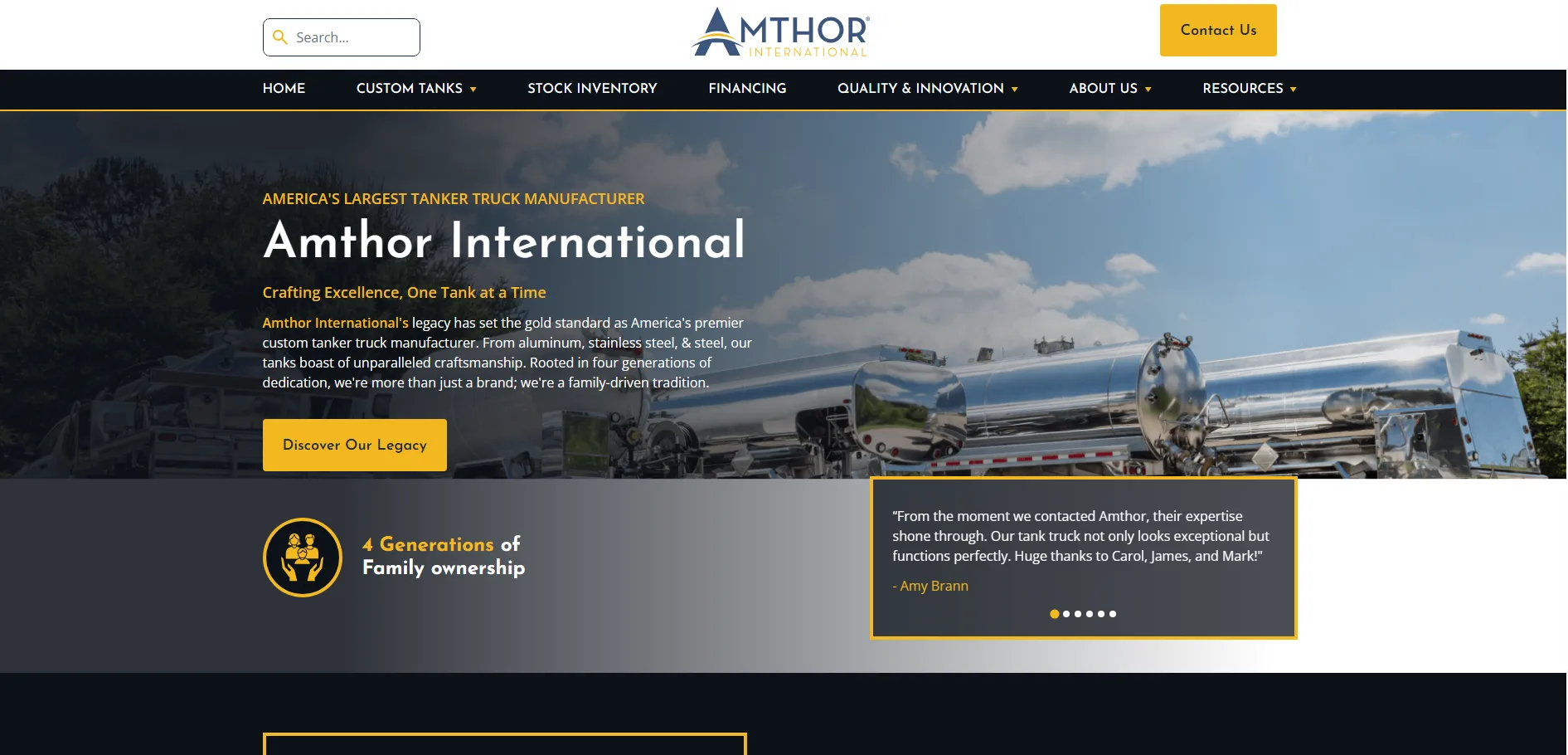 Amthor International website