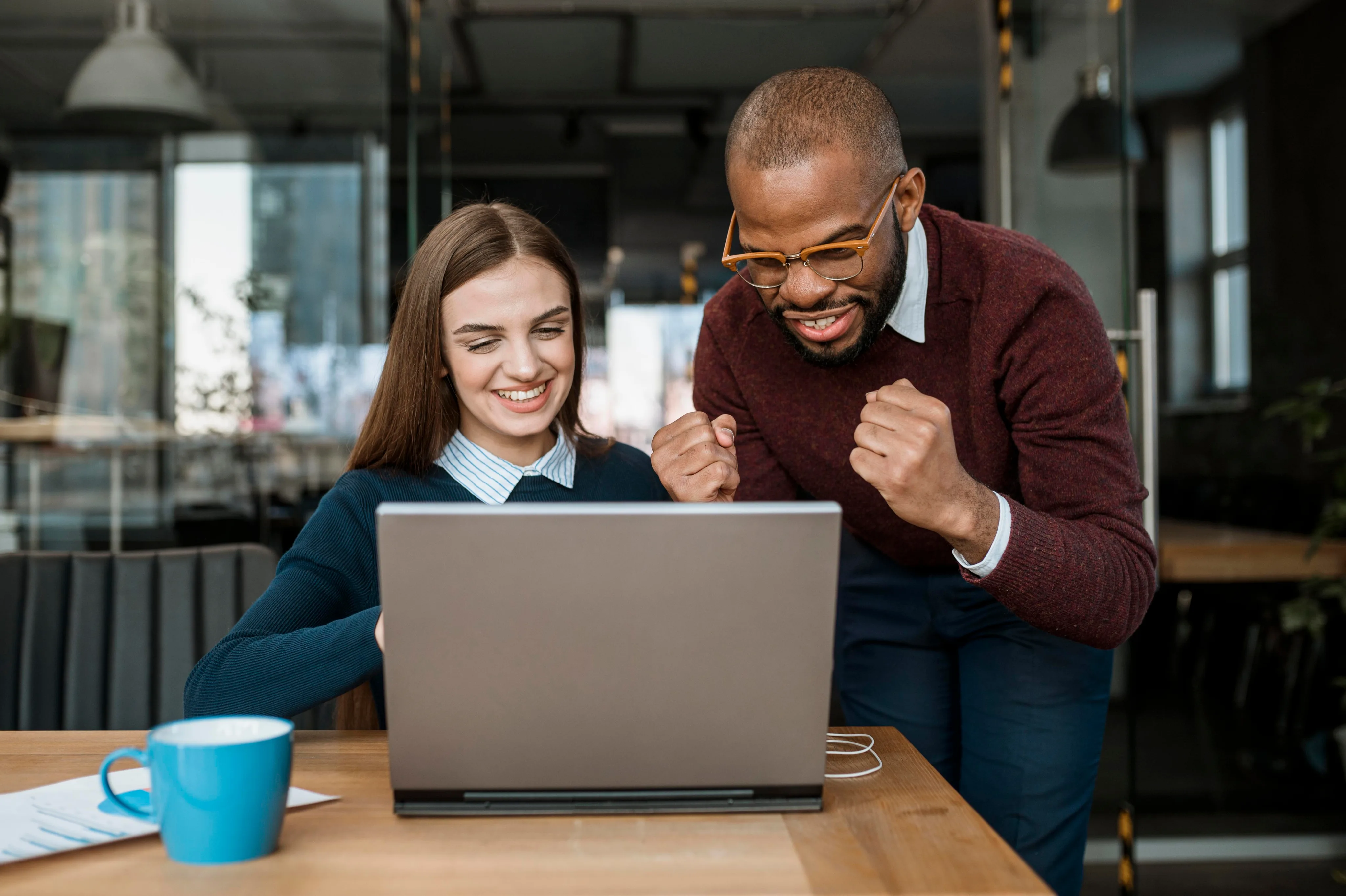 SEO professional at work